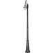Orion 1 Light 94.63 inch Black Post Light, Solar